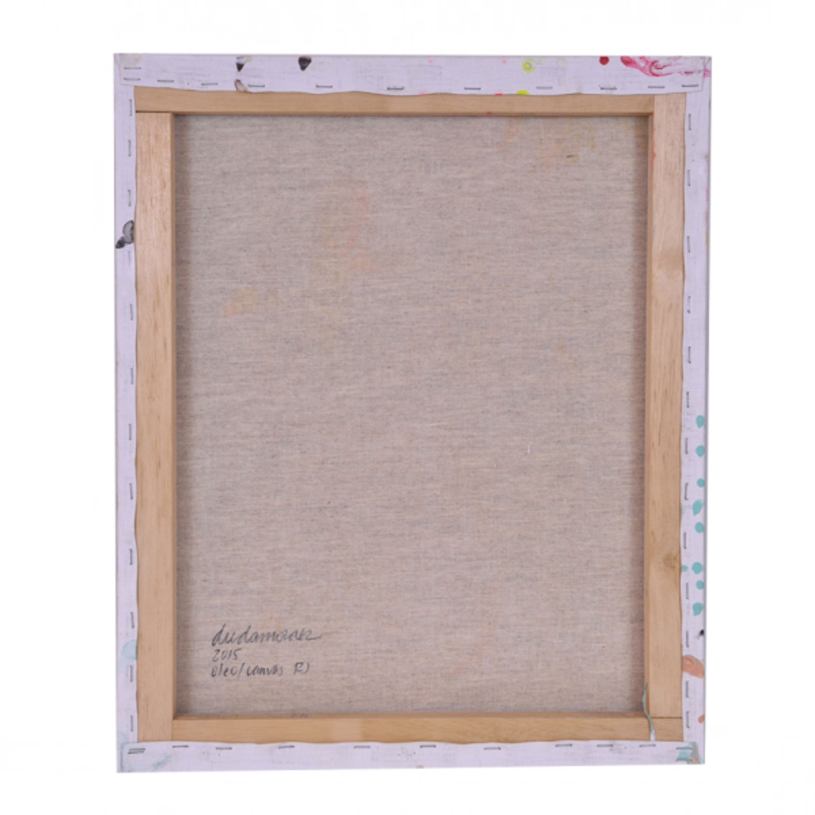 . Flores. Óleo s/ tela, ass. dat. 2015 sit. RJ no verso. 52 x 42cm - foto 2 de 2