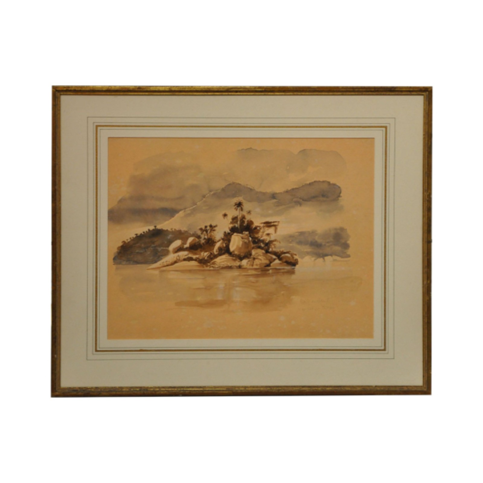 Benjamin Mary. Côtes du Bresil. Aquarela s/ papel, ass. tit. com a... - foto 1 de 2