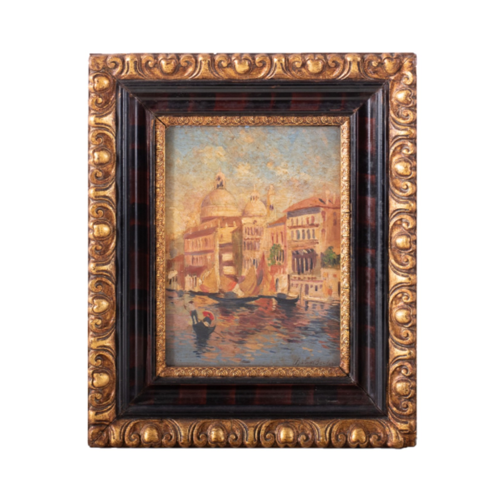 Santoro, Rubens. Grande canal de Veneza. Óleo s/ madeira, ass. inf... - foto 1 de 2