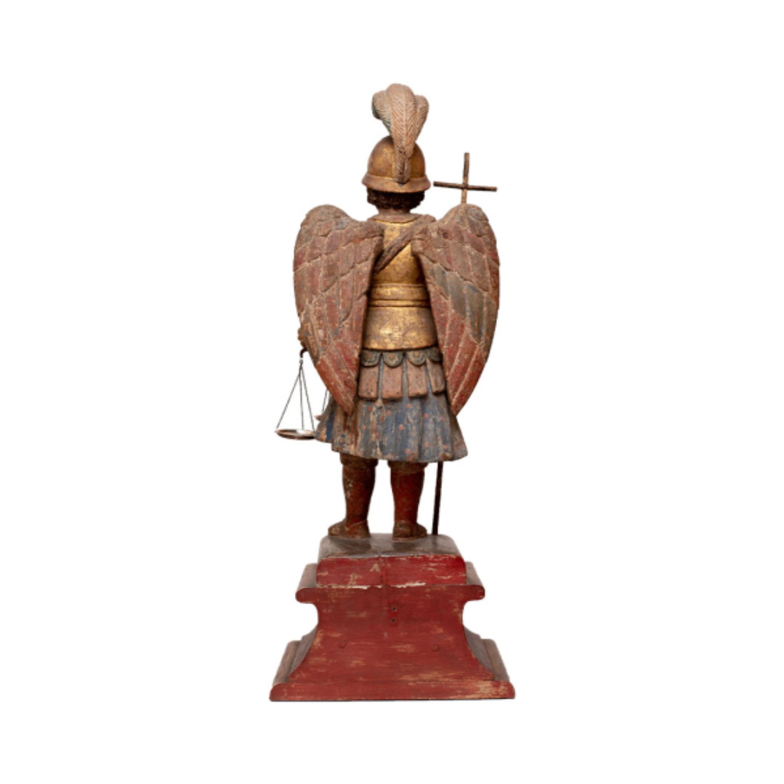 Minas Gerais, século XVIII. São Miguel. Escultura em madeira... - foto 2 de 2