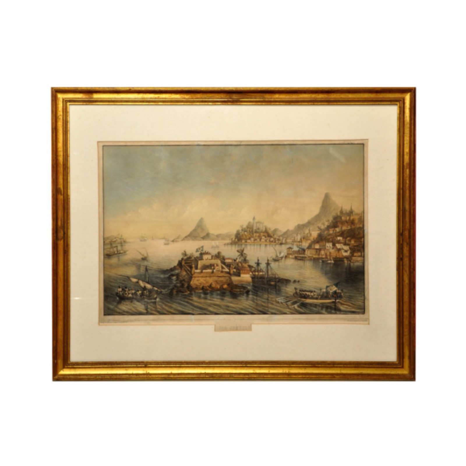 Louis Lebreton. Rio de Janeiro. litografia impressa por Auguste Bry a... - foto 1 de 2
