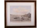 Victor Frond, Jean. Panorama do Rio Janeiro - E... - Victor Frond, Jean. Panorama do Rio Janeiro - Entrée de la Baie. Litografia impressa s/ papel por Lemercier, Paris a partir de original de Victo...