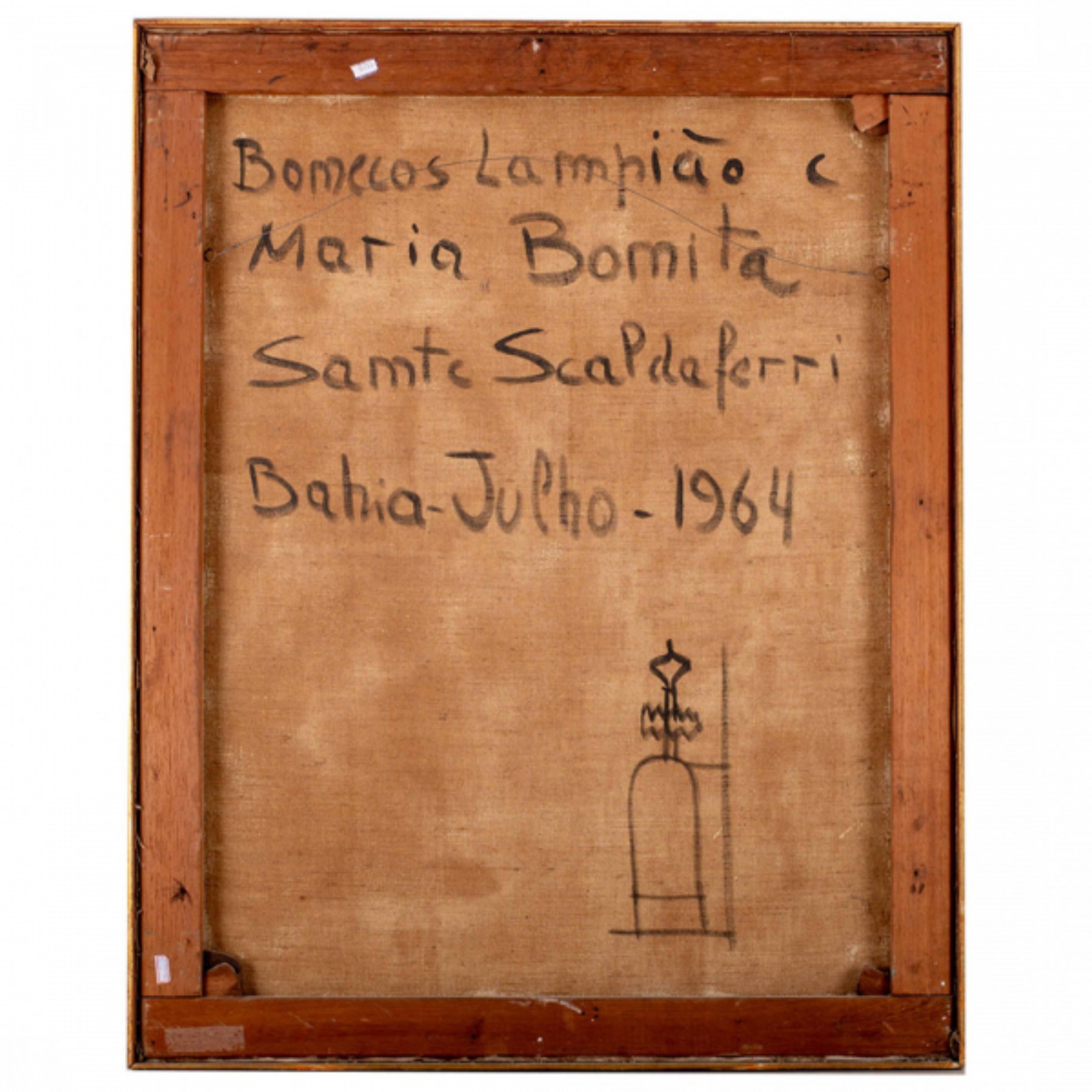 Sante Scaldaferri. Bonecos de Lampião e Maria Bonita. Acrílica s/... - foto 3 de 3