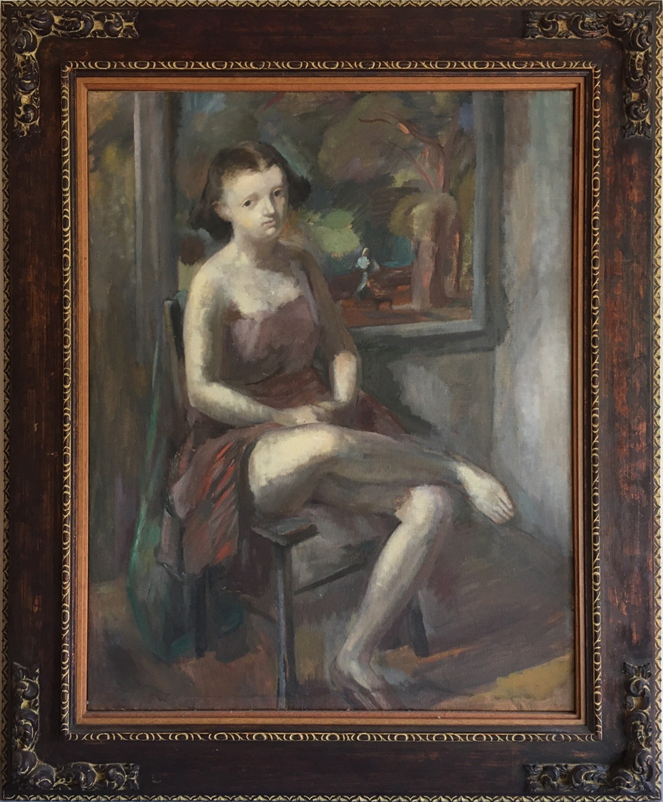 Gastão Worms (1905-1967), Mulher Sentada - foto 2 de 4