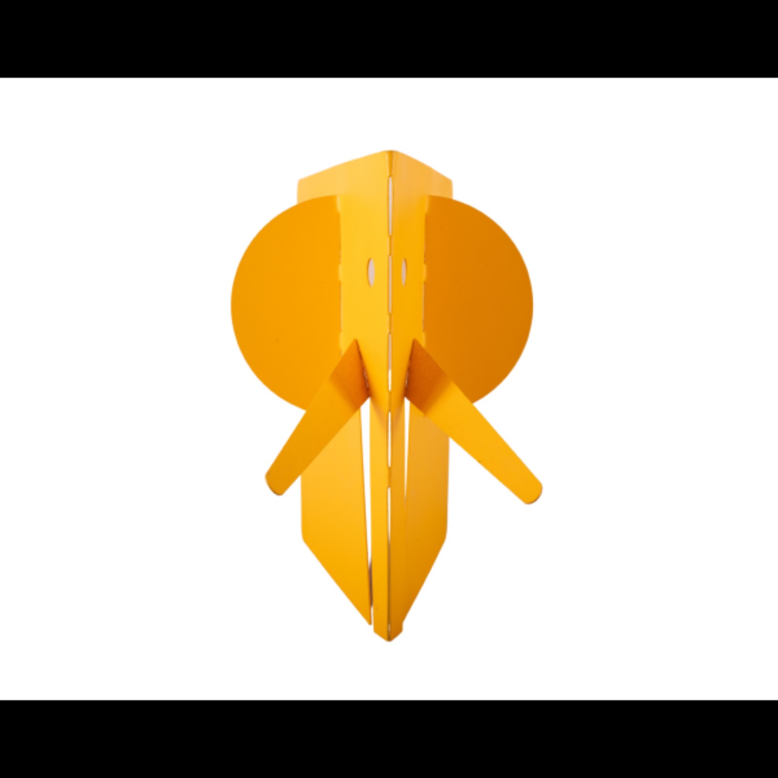 Marcos Scorzelli. Elefante Amarelo. Escultura em aço pintado, ass... - foto 2 de 3