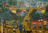 Lia Mitarakis. Ilha de Paquetá. Óleo s/ tela, a... - Lia Mitarakis. Ilha de Paquetá. Óleo s/ tela, ass. dat. 1974, sit. Paquetá inf. dir. 37,5 x 46cm