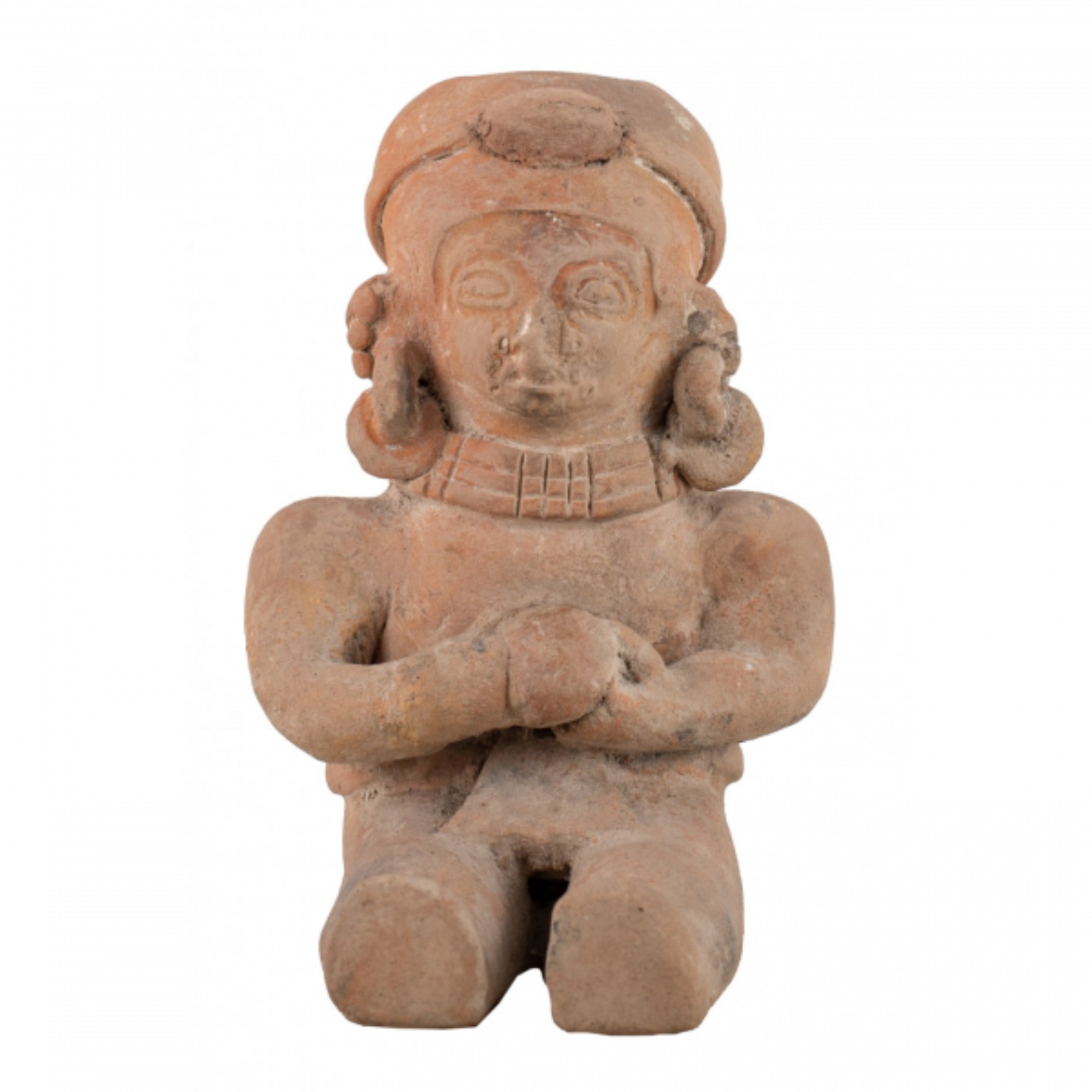 Escultura em cerâmica representando Xamã sentado (Equador, estilo da... - foto 1 de 3