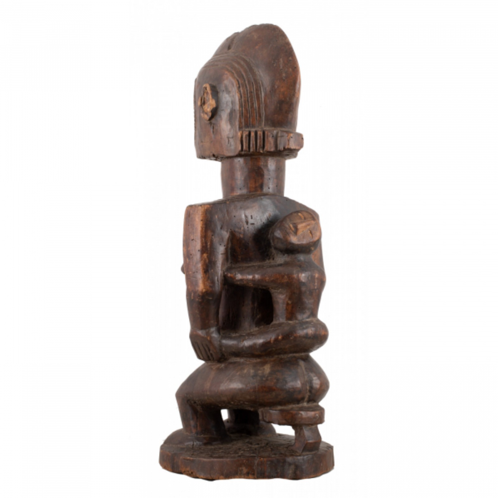 Figura Ngbaka. Escultura em madeira (RD Congo). 50 x 19 x 20cm - foto 3 de 3