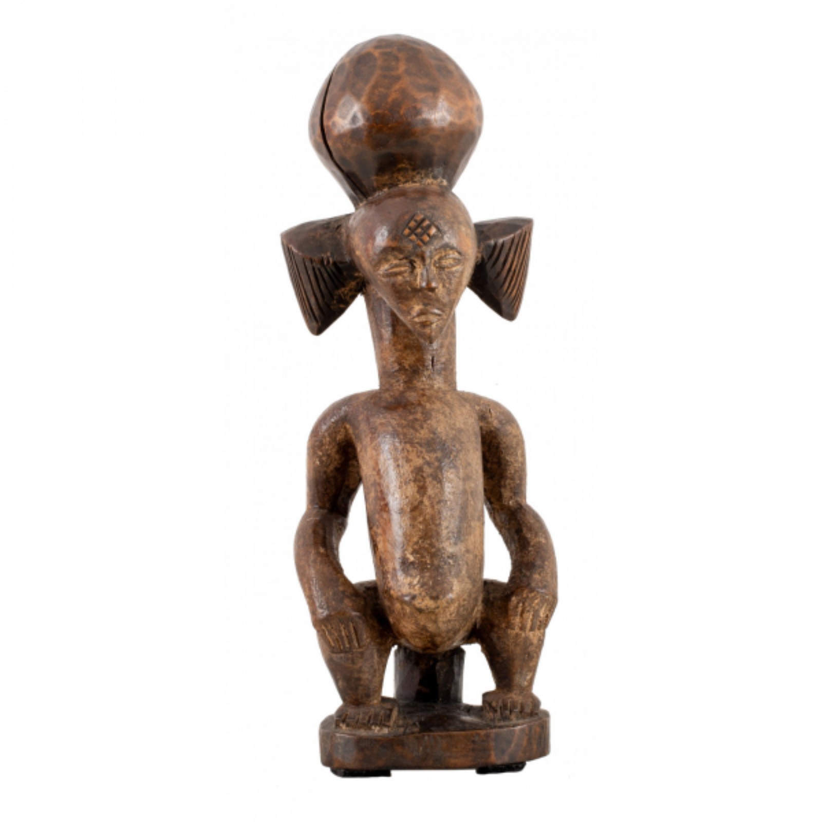 Figura Punu. Escultura em madeira (Gabão). 29 x 10 x 10cm - foto 1 de 3