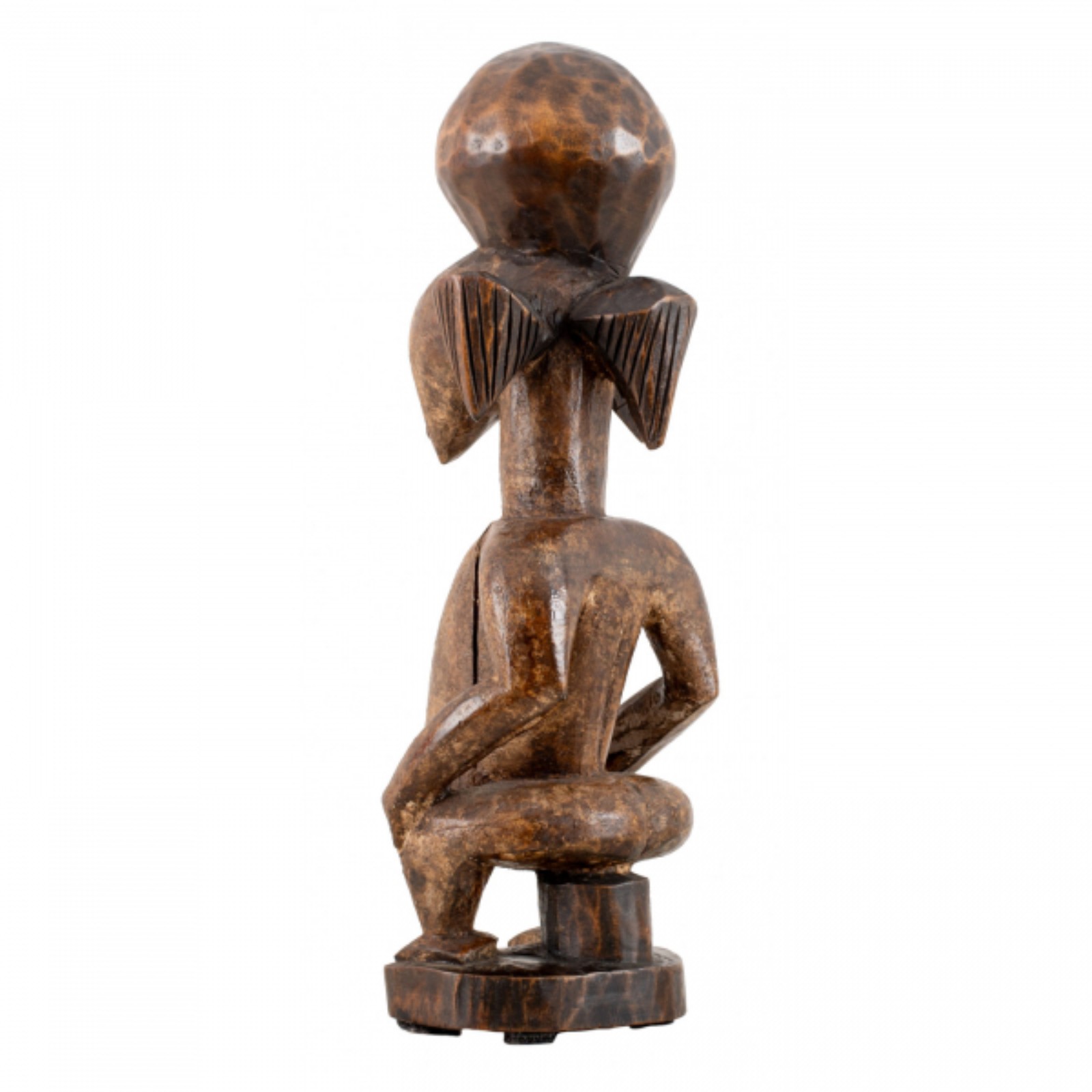 Figura Punu. Escultura em madeira (Gabão). 29 x 10 x 10cm - foto 3 de 3