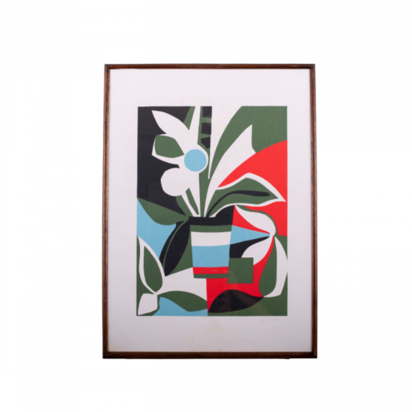Norberto Nicola. Vaso de Flores. Serigrafia s/ papel, ass. inf. dir... - foto 1 de 2