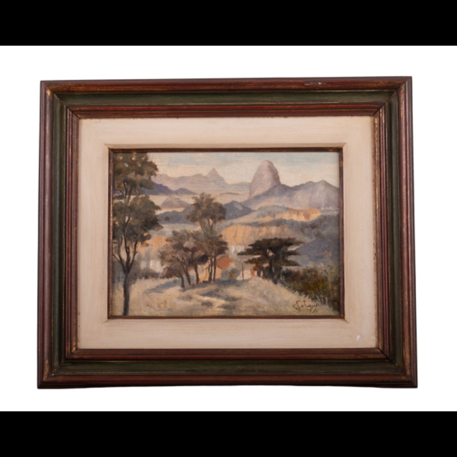 Leopoldo Gottuzo. Paisagem. Óleo s/ madeira, ass. inf. dir. 24 x 33cm - foto 1 de 2
