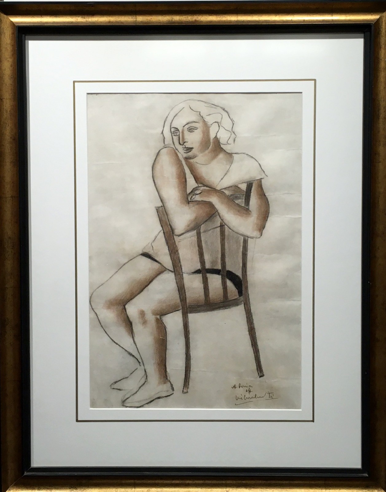 Di Cavalcanti (1897-1976), Mulher sentada - foto 4 de 5