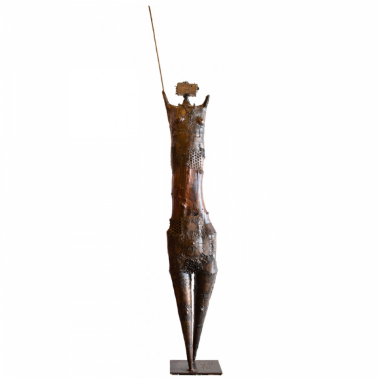 Stockinger, Francisco. Guerreira. escultura em bronze, ass. na base... - foto 1 de 2