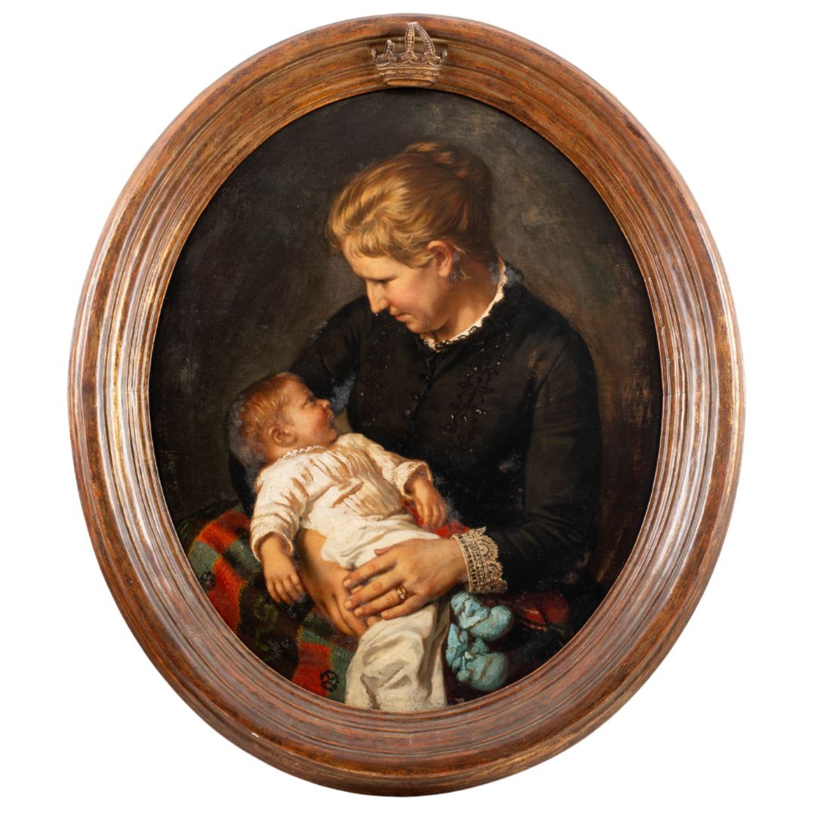 Karl Ernst Papf. Retrato de Helene e Gustavo Papf. Óleo s/ tela, ass... - foto 1 de 5