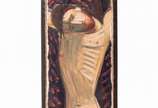 Emeric Marcier (1916-1990),  - Marcier, Emeric. Cristo. Têmpera s/ argamassa, ass no verso. 24 x 11,5 x 7cm