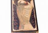 Emeric Marcier (1916-1990),  - Marcier, Emeric. Cristo. Têmpera s/ argamassa, ass no verso. 24 x 11,5 x 7cm