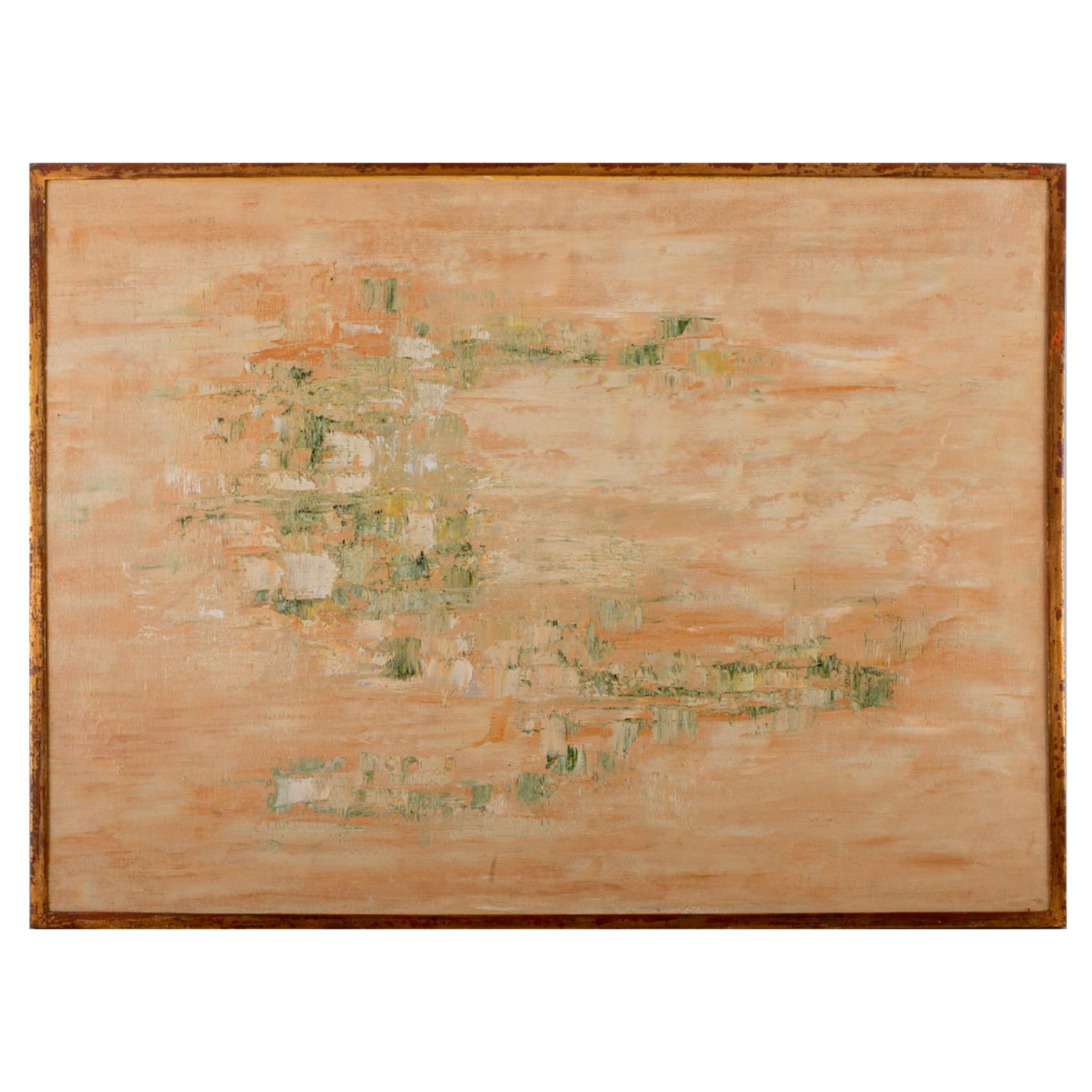 Teresa Nicolao. Abstrato nº 2. Óleo s/ tela, ass. dat. 1959 no verso... - foto 4 de 5