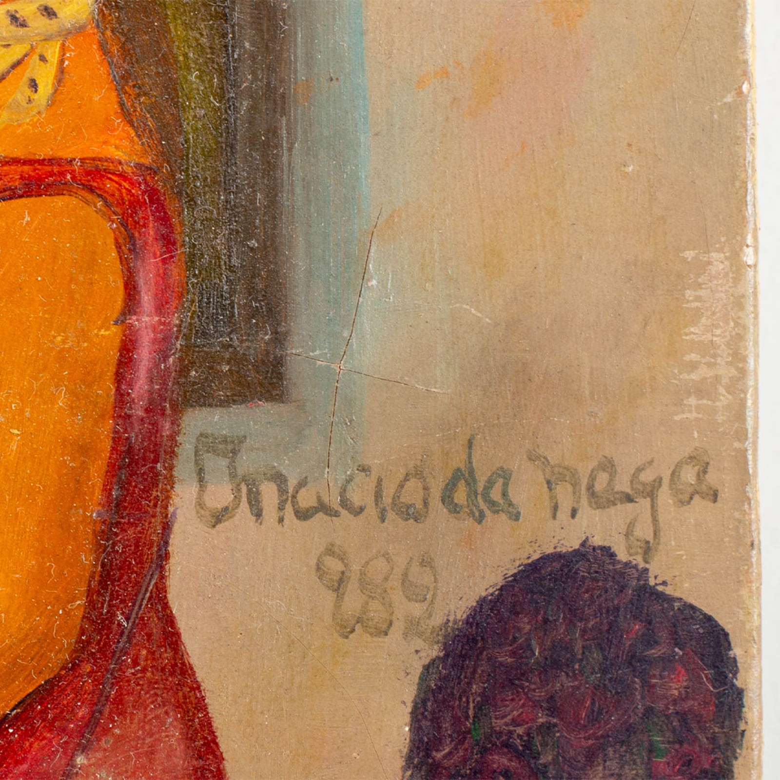 Inácio da Nega. Nadia e Bete. Óleo s/ tela, ass. dat. 982 lat. dir... - foto 4 de 4
