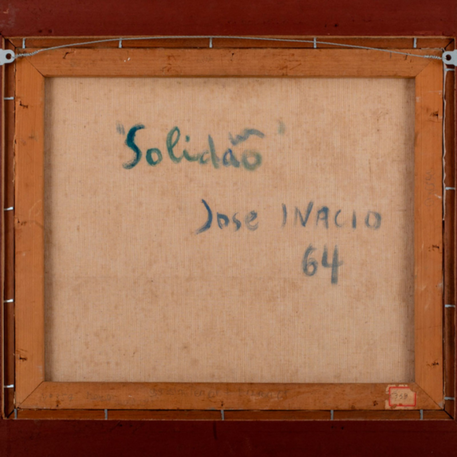 Zé Inácio. Solidão. Óleo s/ tela, ass. inf. dir. e ass. dat. 64 e... - foto 2 de 2