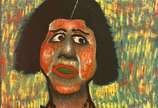 José Antônio da Silva (1909-1996), Retrato de G... - Óleo s/ tela, ass. dat. 1984 inf. esq. e ass. dat. 84, titulado no verso. 55 x 38cm