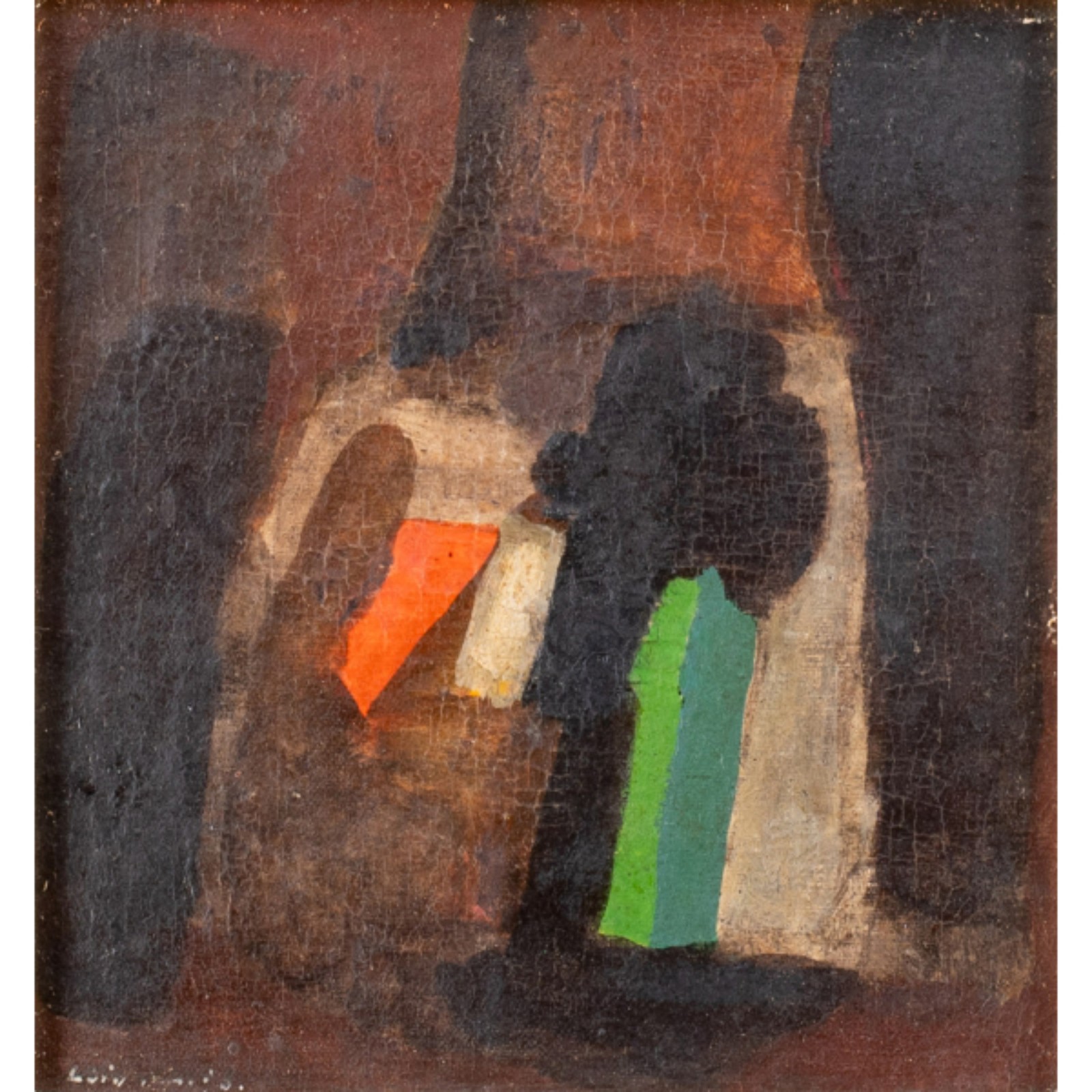 Loio Pérsio. Sem Título. Óleo s/ madeira, ass. inf. dir. 19,5 x 18,5cm - foto 1 de 2