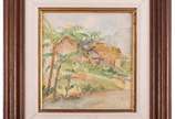 Henrique Cavalleiro (1892-1975), Paisagem rural - Aquarela s/ papel, ass. dat. 945 inf. dir. 24 x 22cm