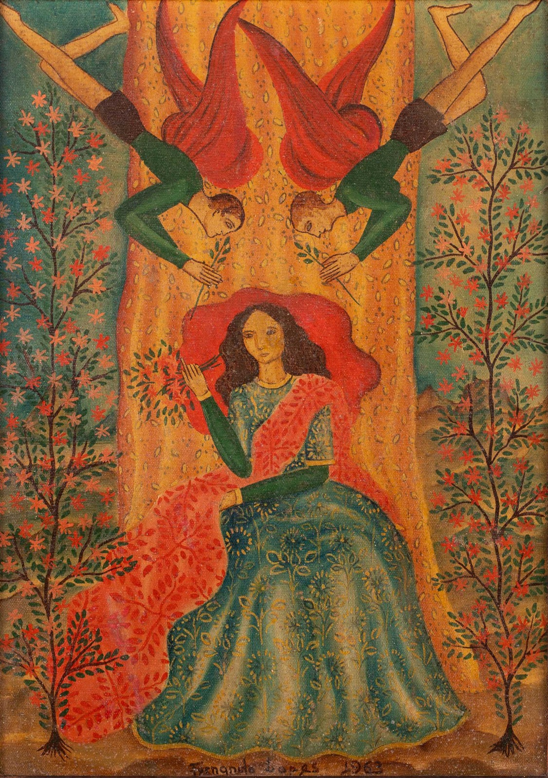 Fernando Lopes (1936-2011), Madona com Dois Anjos - foto 1 de 5
