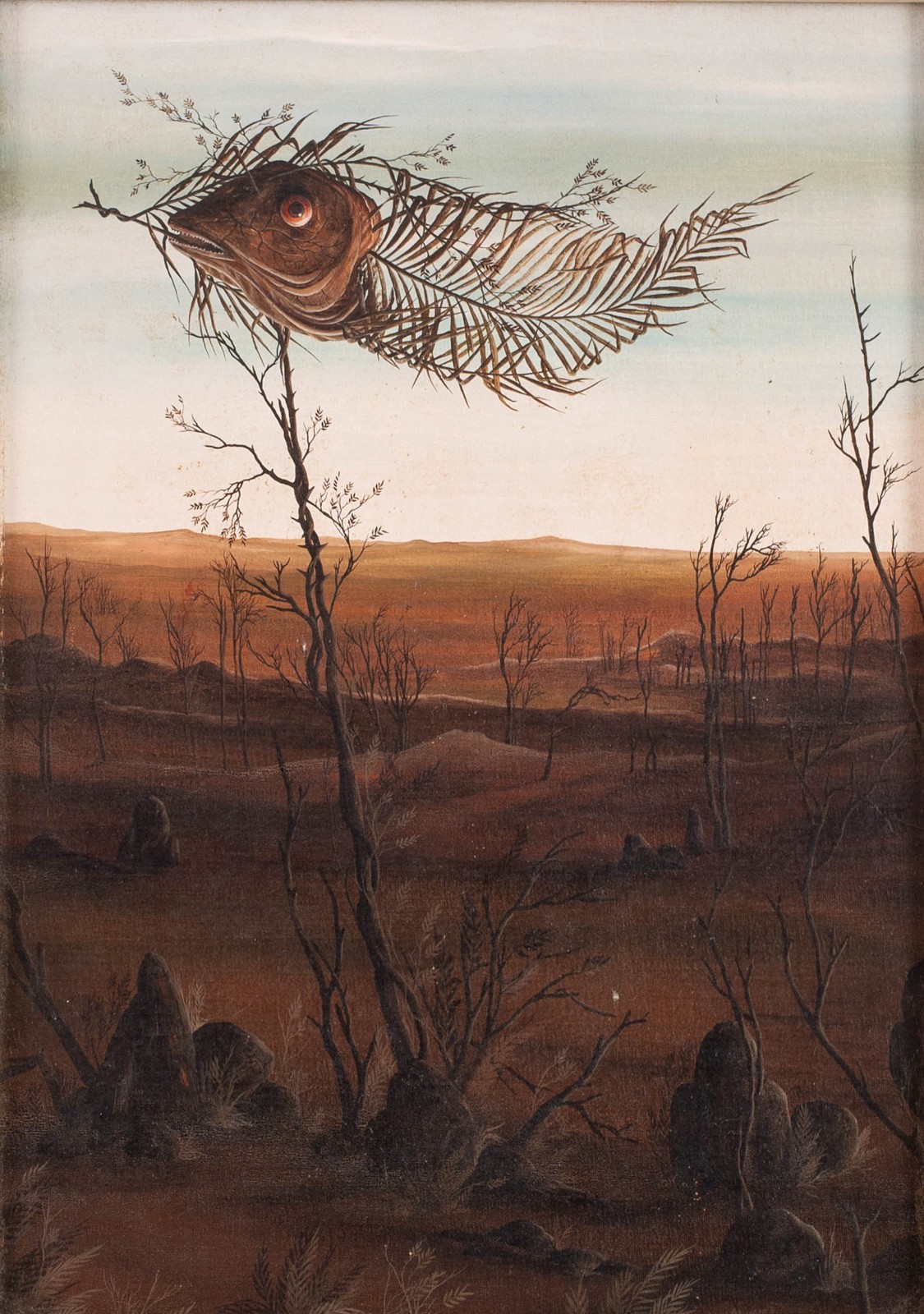 Macaparana (1952), Paisagem desértica com esqueleto de peixe - foto 1 de 3