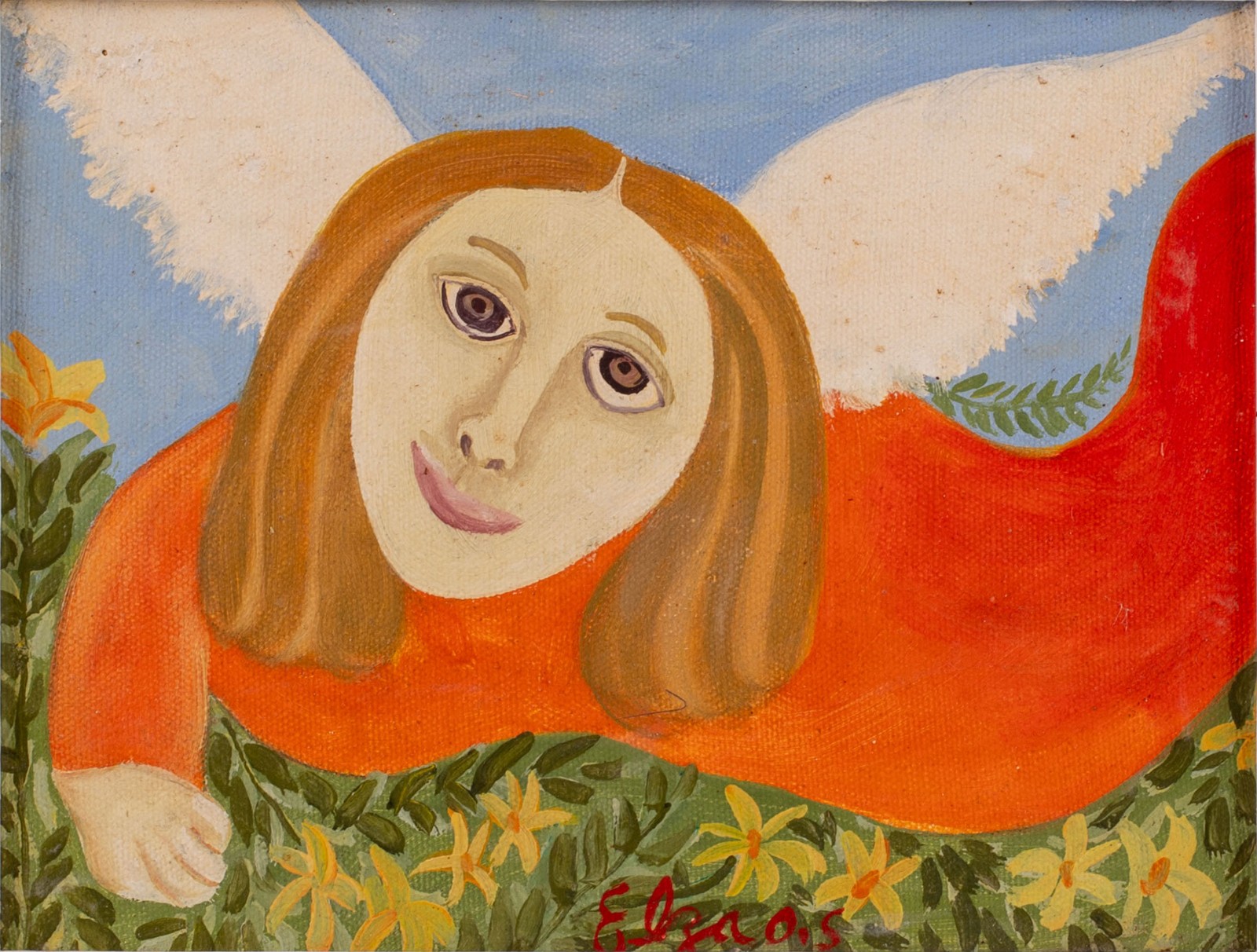 Elza O. S. (1928-2007), Anjo de Vermelho - foto 1 de 5