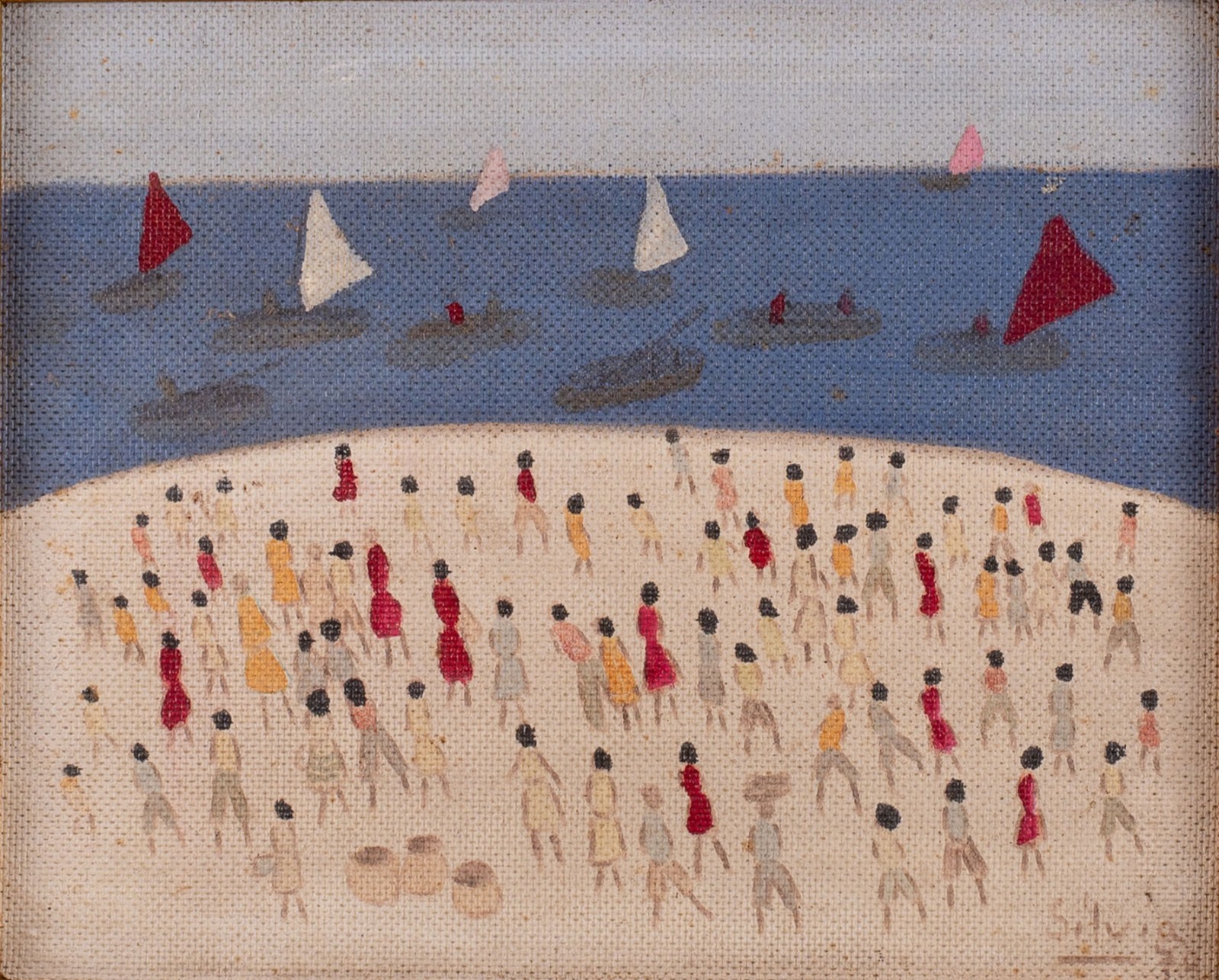 Sylvia de Leon Chalreo (1905-1991), Figuras na Praia - foto 1 de 4