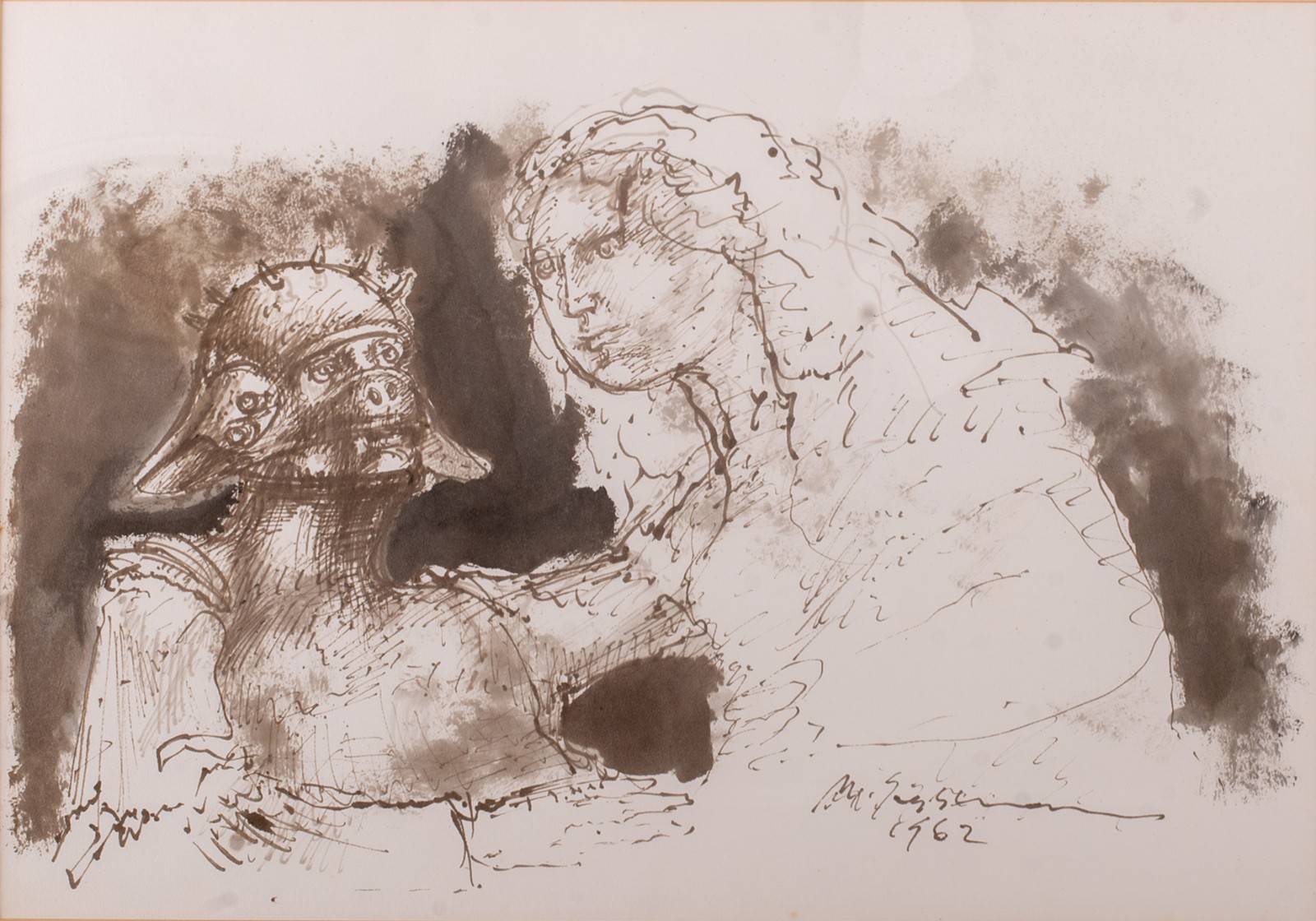 Marcelo Grassmann (1925-2013), Figura e Monstro - foto 1 de 4