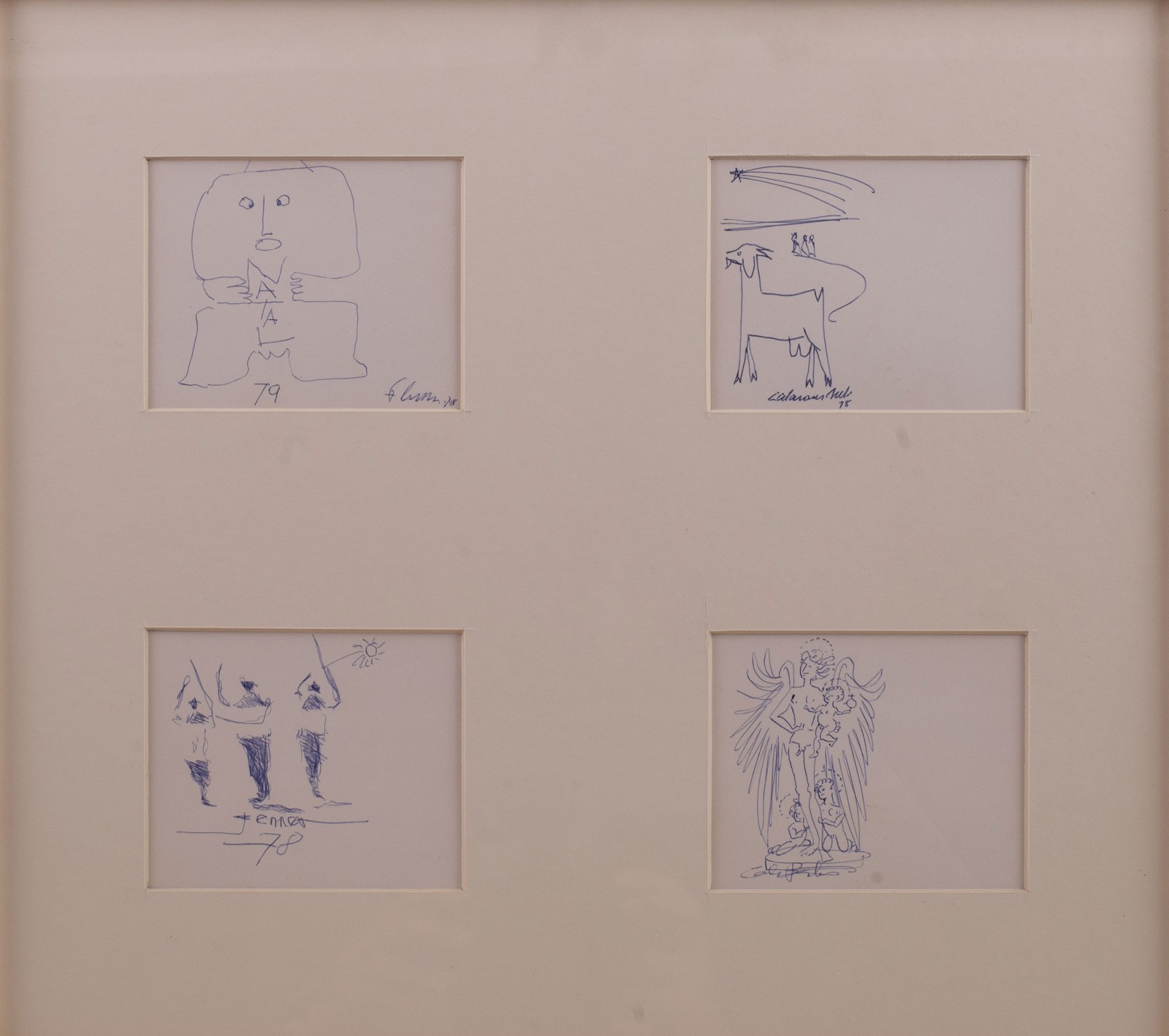 Quatro desenhos de quatro artistas - foto 1 de 7