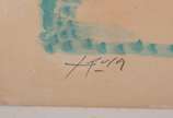 Ivan Serpa (1932-1973), O Formigueiro - Aquarela, lápis de cera e letra-set s/ papel, ass. Ferreira Gullar inf. esq. e ass. Ivan Serpa, dat. 62 inf. dir. Com dedicatória de Gullar datada de 