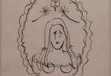 RUBEM BRAGA (1913-1990), Personagem de Soneto d... - Nanquim s/ papel, ass. com a inicial R. inf. dir. 27,5 x 18,5cm