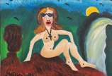 José Antônio da Silva (1909-1996), A Modelo na ... - Óleo s/ tela, ass. dat. 1982 inf. esq. e no verso. 30 x 40cm