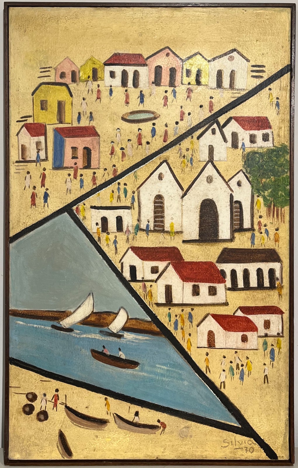 Sylvia de Leon Chalreo (1905-1991), Paisagem com Figuras - foto 4 de 4