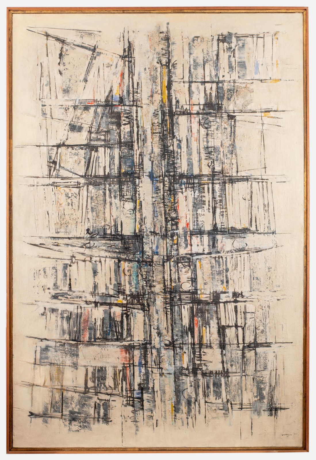  Domenico Lazzarini (1920-1987), Abstrato - foto 4 de 4