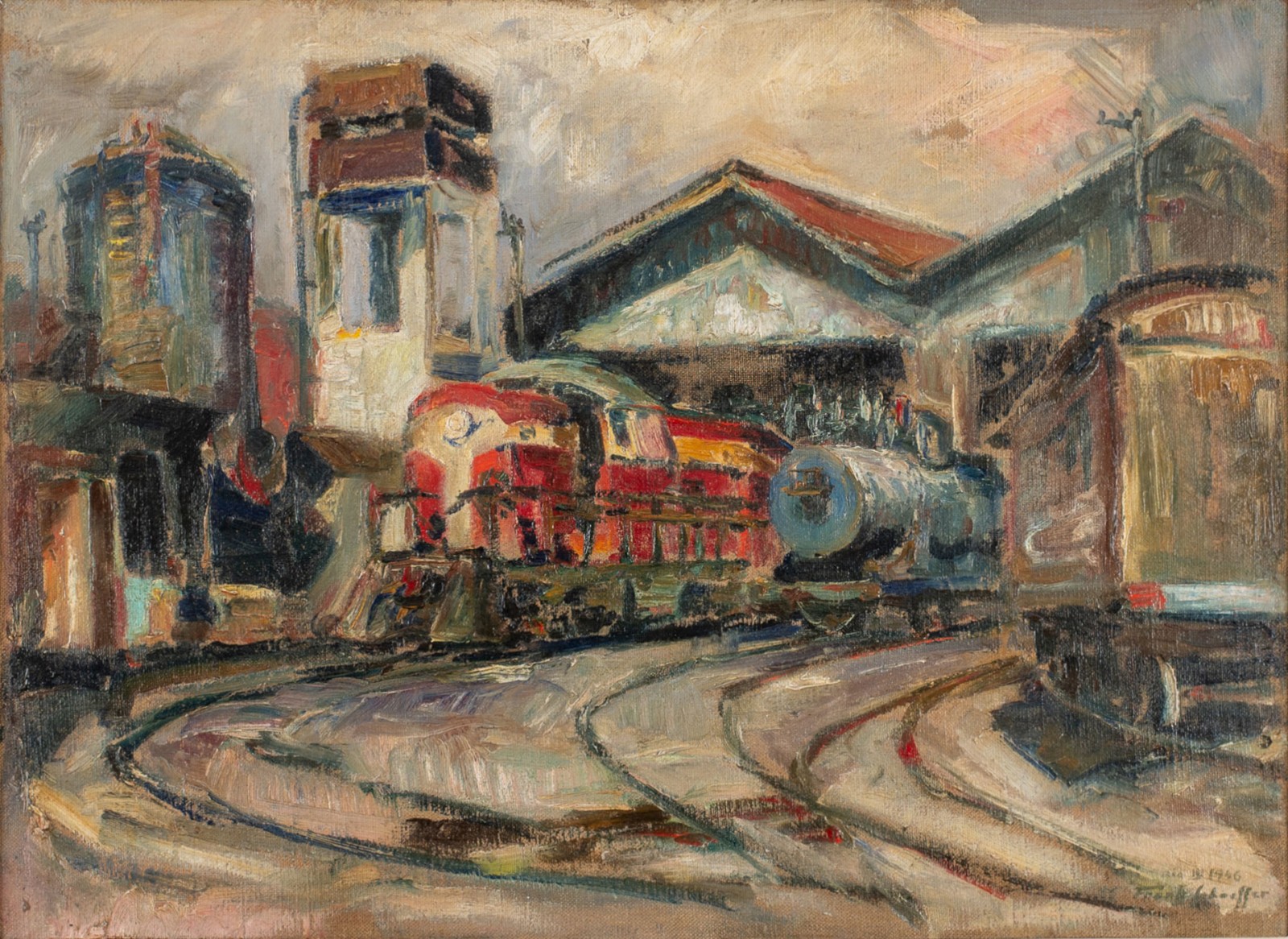 Frank Schaeffer (1917-2008), Estação Ferroviária - foto 1 de 5