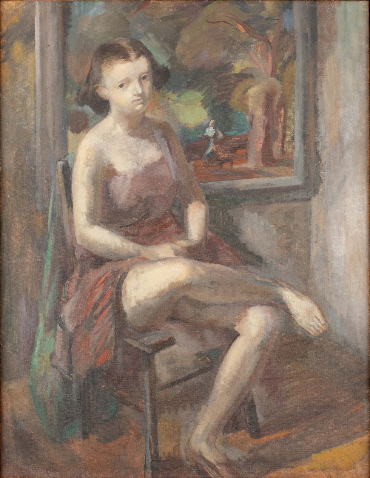 Gastão Worms (1905-1967), Moça sentada - foto 1 de 4