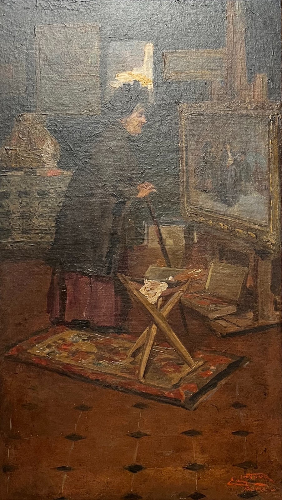 Eugênio Latour (1874-1942), No Ateliê - foto 1 de 4