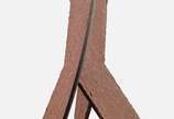 Roberto Cardim, Triptica 40cm - Escultura em aço corten, ass. na parte inf. Apresenta atestado de autenticidade emitido pelo artista. 38 x 40 x 22cm