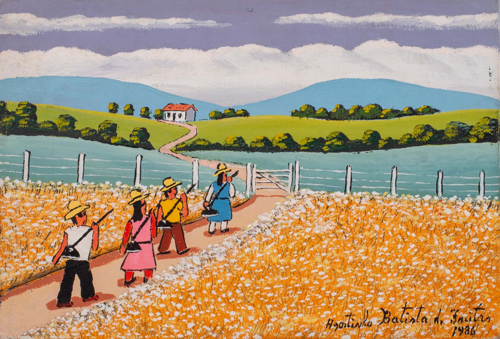 Agostinho Batista de Freitas (1927-1997), Fazenda com Figuras - foto 1 de 4