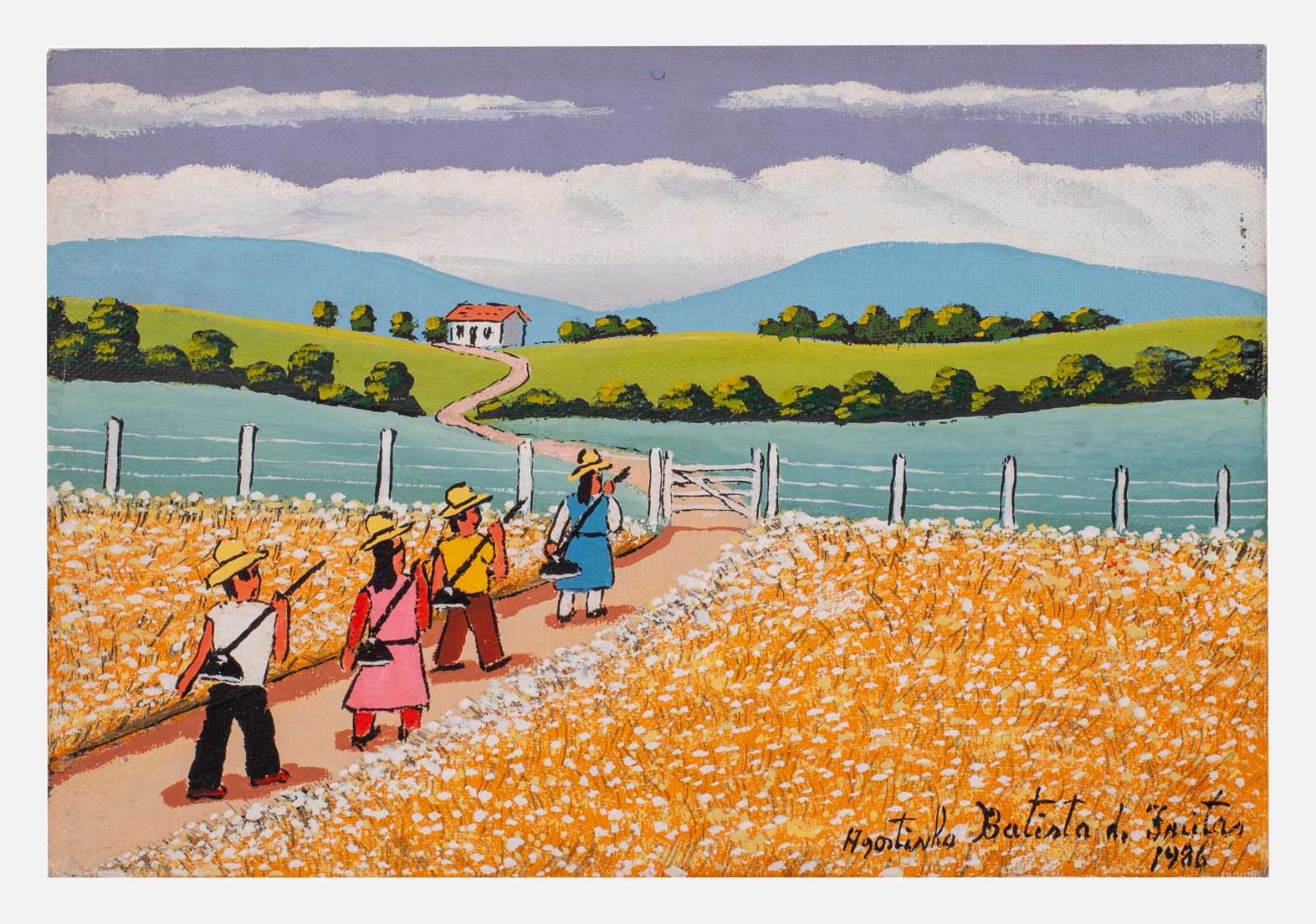 Agostinho Batista de Freitas (1927-1997), Fazenda com Figuras - foto 4 de 4