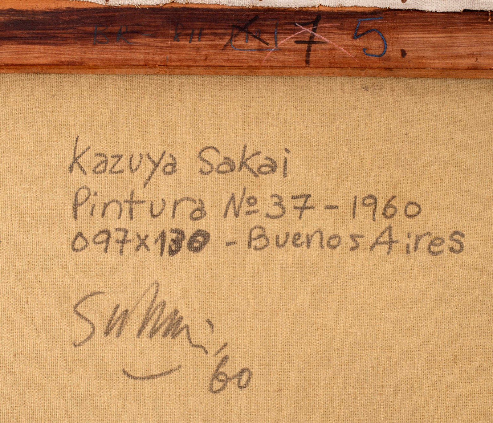 Kazuya Sakai (1927-2001), Pintura n. 37 - foto 3 de 4