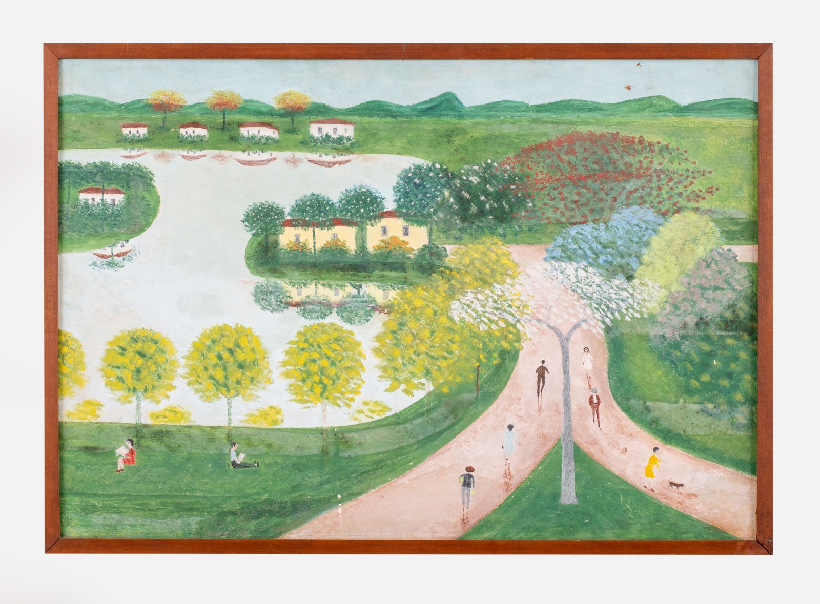 Julio Martins da Silva  (1893-1978), Paisagem com Lagos e Casas - foto 5 de 5