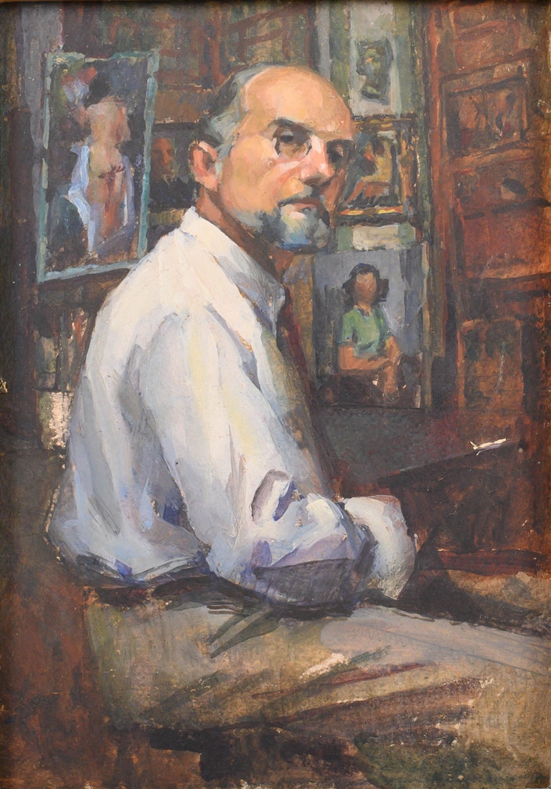 Pintor no Ateliê - foto 1 de 4