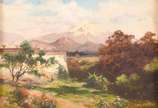 August Löhr, Paisagem - Óleo s/ tela, ass. dat. 1981 inf. dir. Com etiqueta do Leilão Latin Colection da Christies, maio 2002, lote 33 sale 1.084. Ex-coleção Luiz Buarque de 