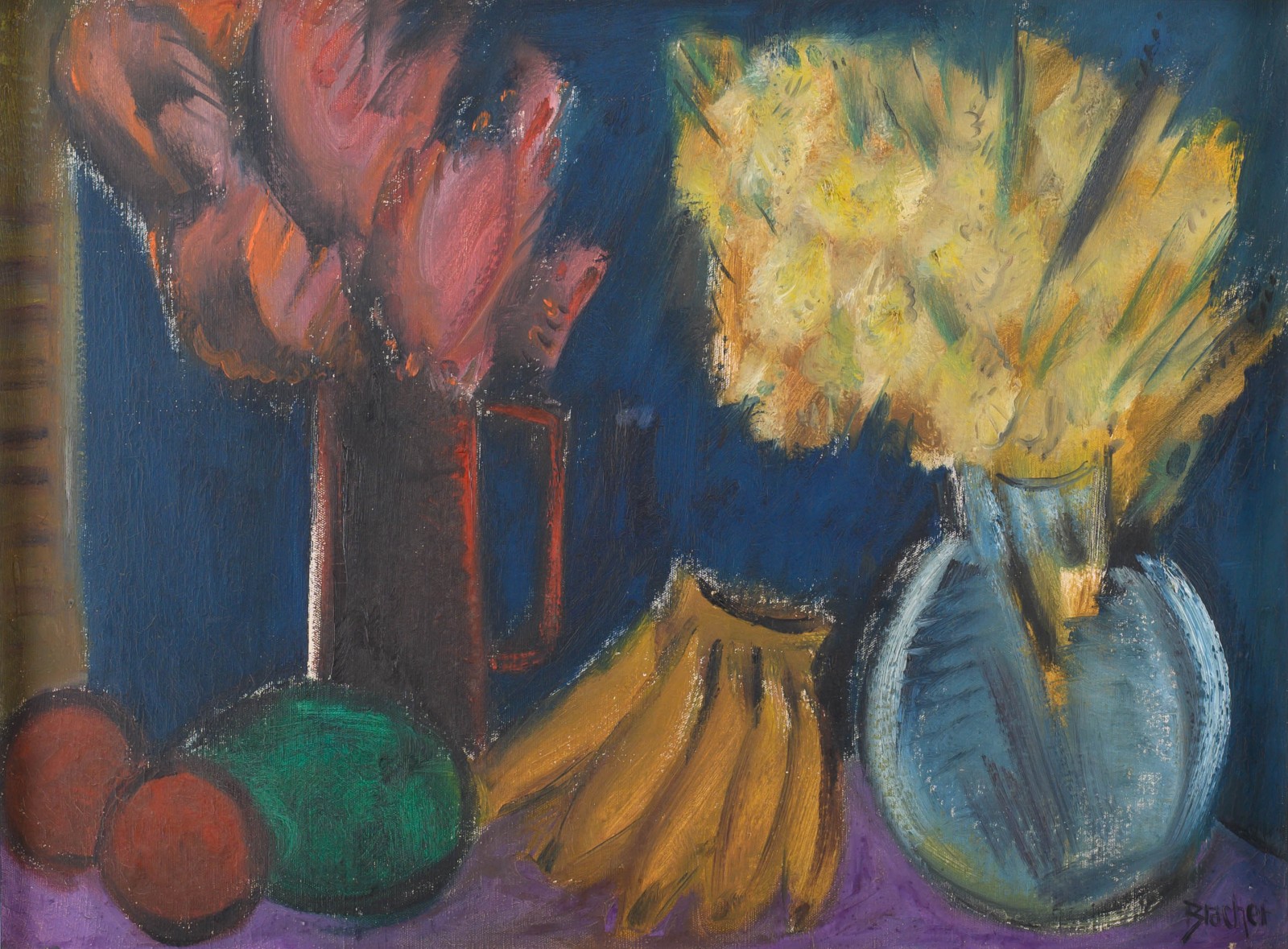 Carlos Bracher (1940), Natureza Morta das Flores e Frutas - foto 1 de 5