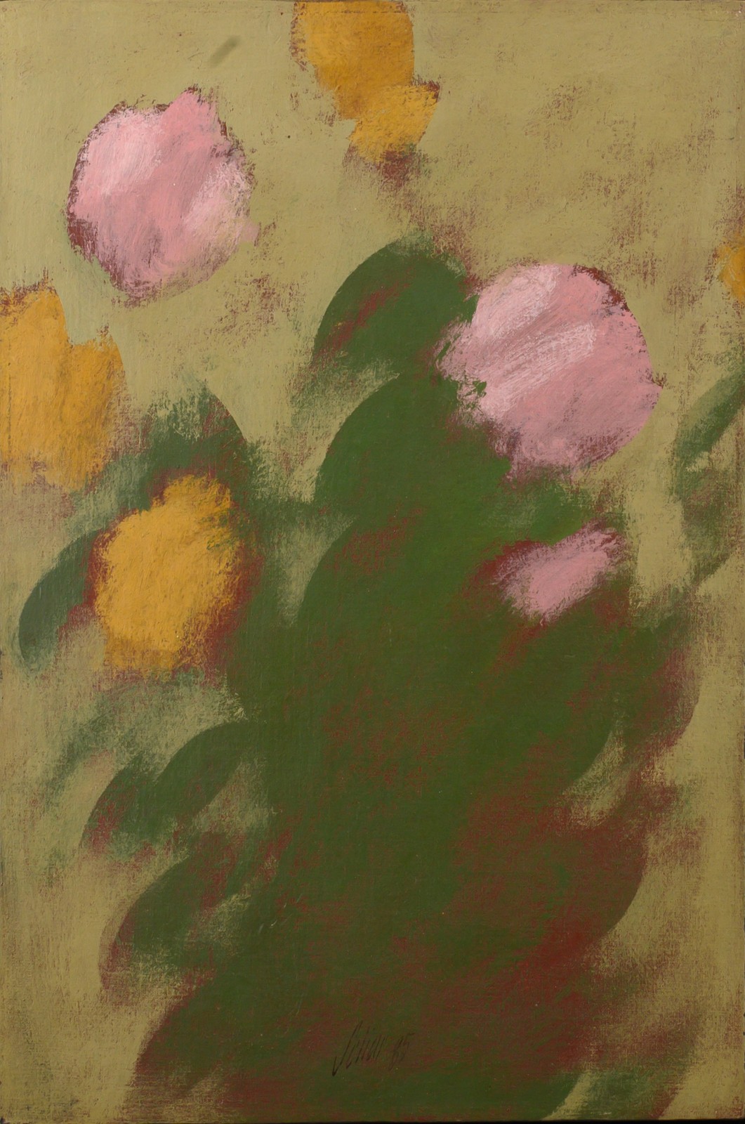 Carlos Scliar (1920-2001), Rosas Rosas e Amarelas - foto 1 de 4